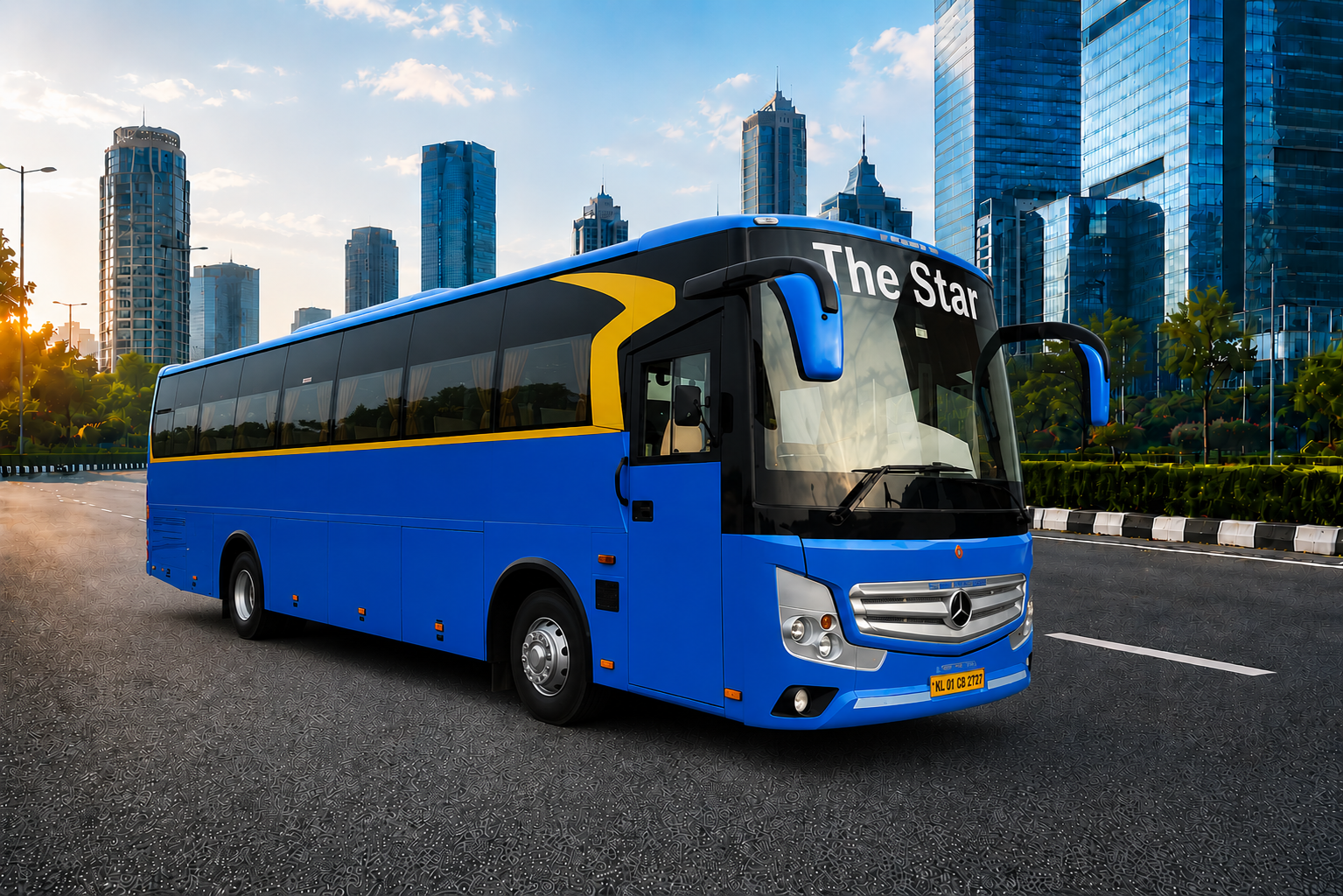 49 Seat BharatBenz Bus Rental