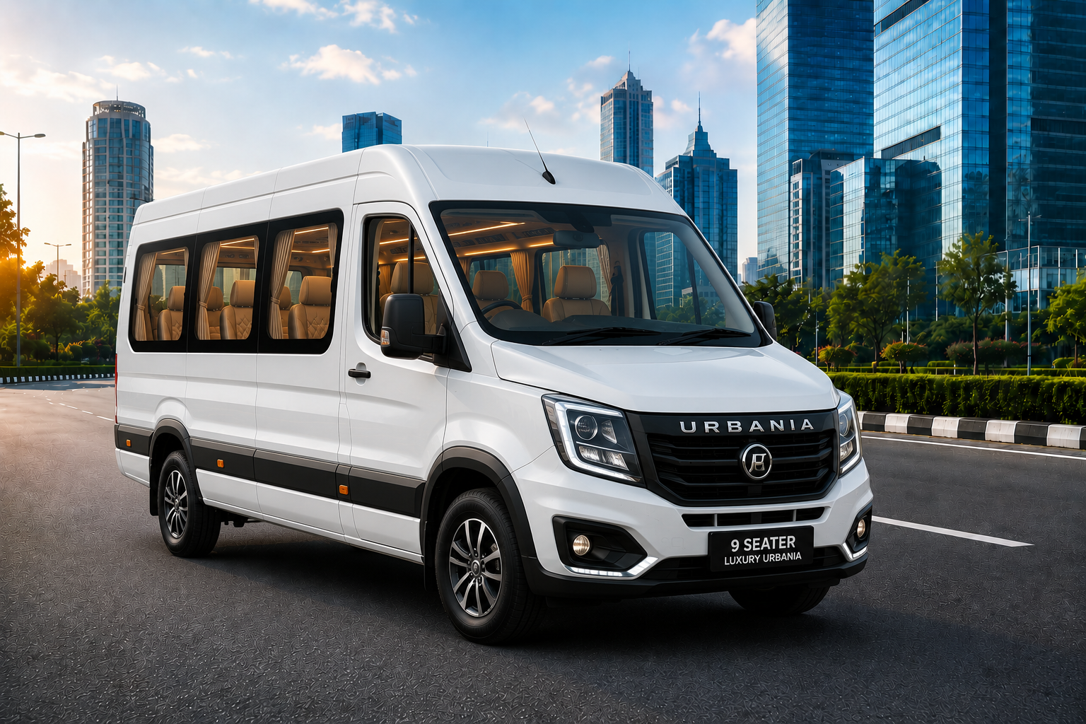 9 Seater Luxury Urbania Rental Bangalore