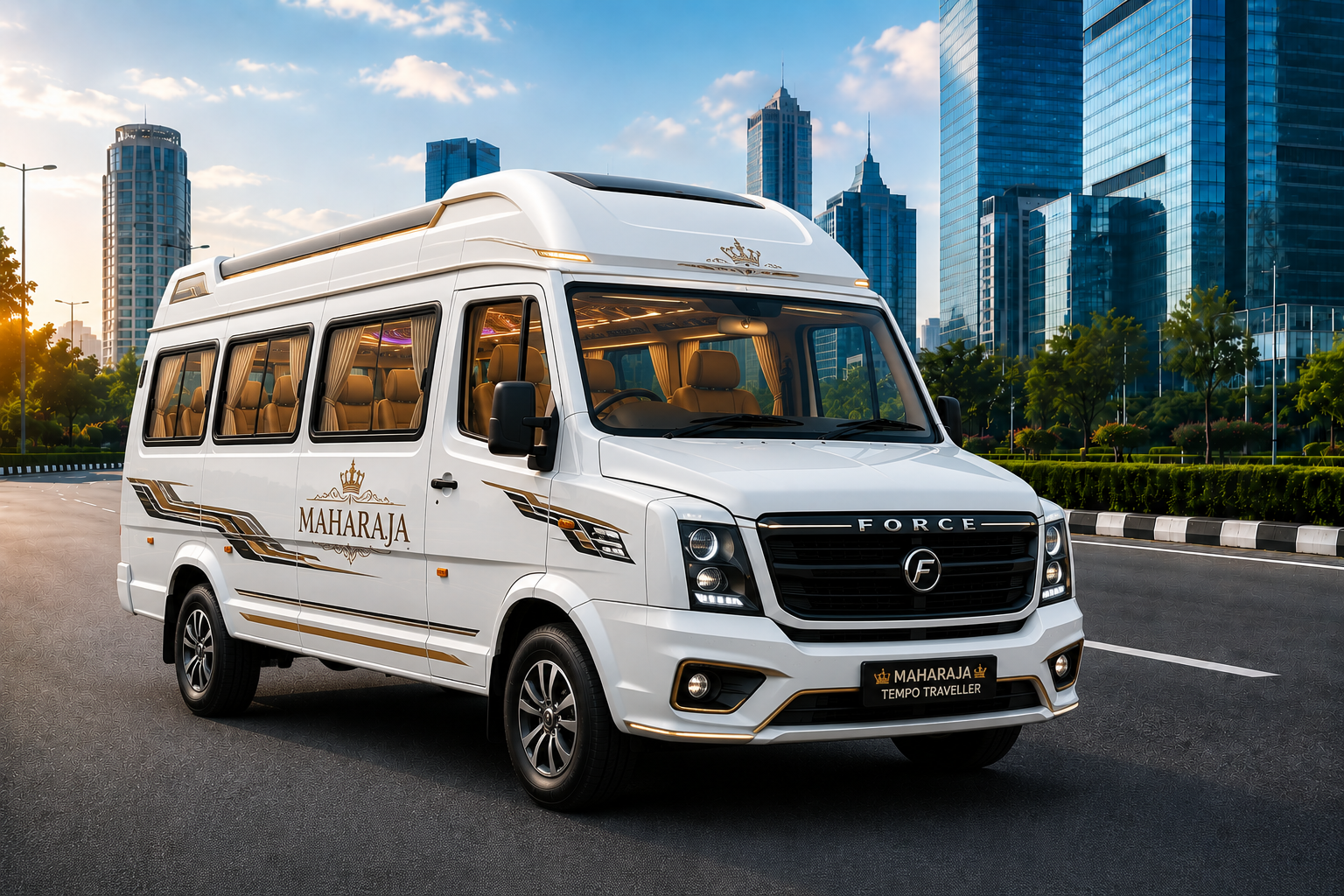 Luxury Maharaja Tempo Traveller
